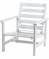 Fri form Stol m/regulering - Hvit alu