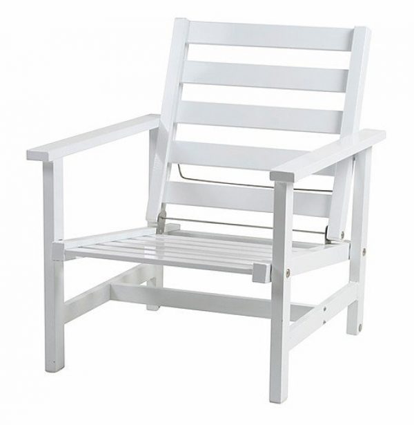 Fri form Stol m/regulering - Hvit alu