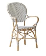 Sika-Design Isabell stol m/arm - Hvit/Natur