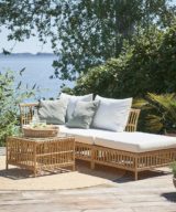 Exterior Maggie Puff Bord m/pute - Nature Aluminium
