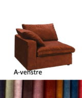 Lazy med arm (B113) - Adore stoff
