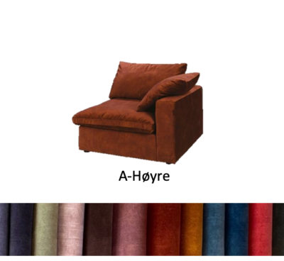 Lazy med arm (B113) - Adore stoff