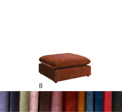 Lazy liten skammel (94x94) - Supersoft - Adore stoff