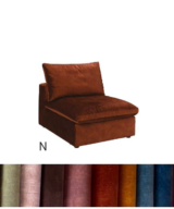 Lazy uten arm (B94) - Adore stoff