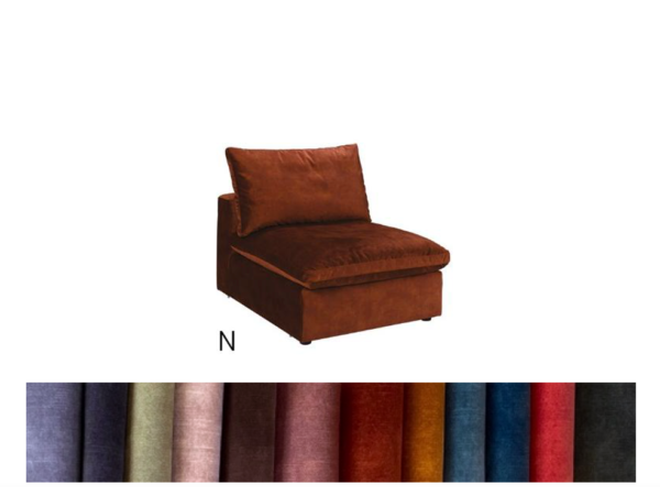 Lazy uten arm (B94) - Adore stoff