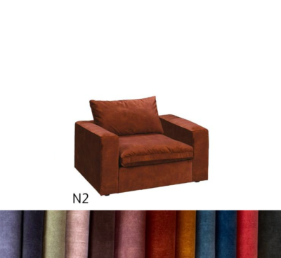 Lazy stol (B132) - Supersoft - Adore stoff