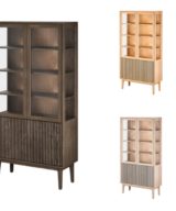 Casø Broholm Vitrin B100 - Rillefront Heltre Eik