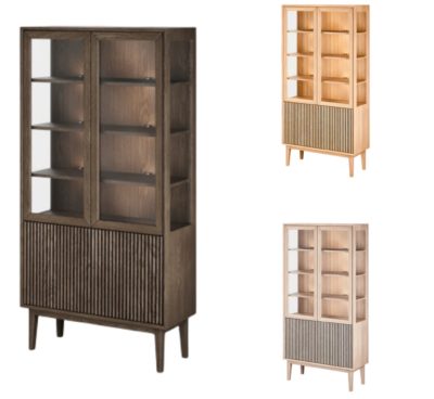 Casø Broholm Vitrin B100 - Rillefront Heltre Eik