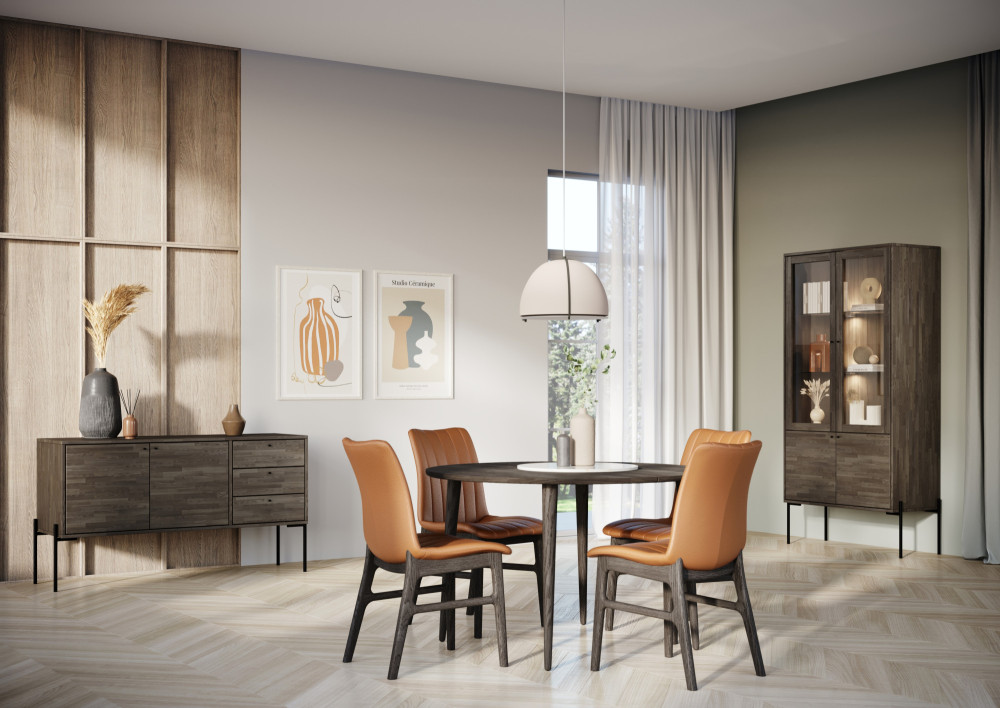 Casø Thor spisebord ø115 (Kan utvides) - Heltre eik