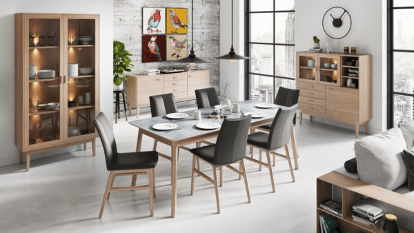Casø Nord Highboard B124 - Hvitoljet heltre eik