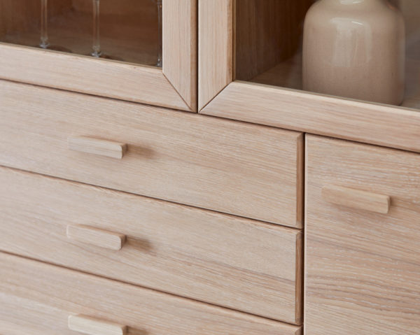 Casø Nord Highboard B124 - Hvitoljet heltre eik