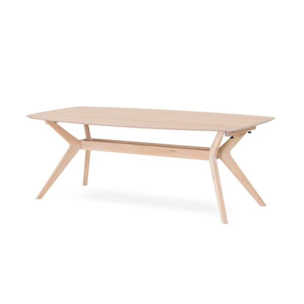 Hampton spisebord 210x100 (Utvides) - Hvitoljet eik