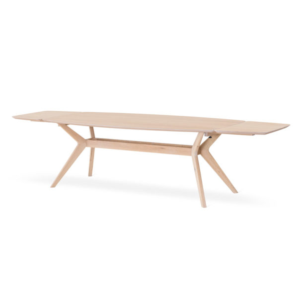 Hampton spisebord 210x100 (Utvides) - Hvitoljet eik