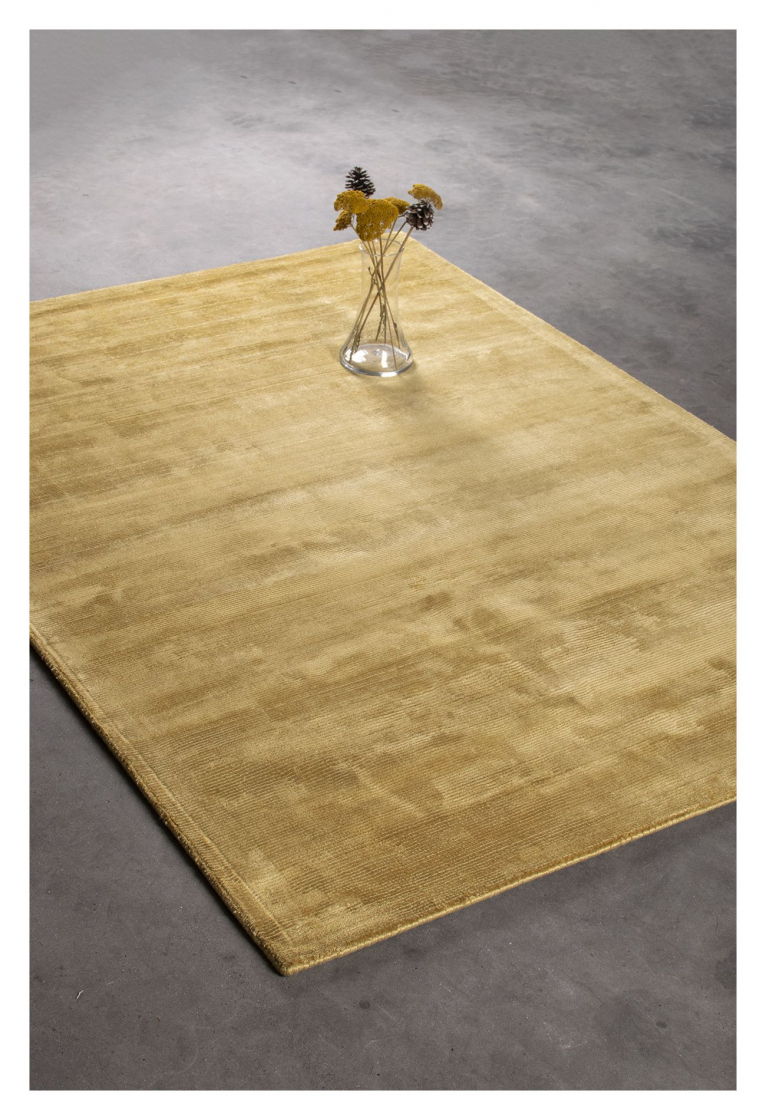 Larvik viskose teppe - Gul