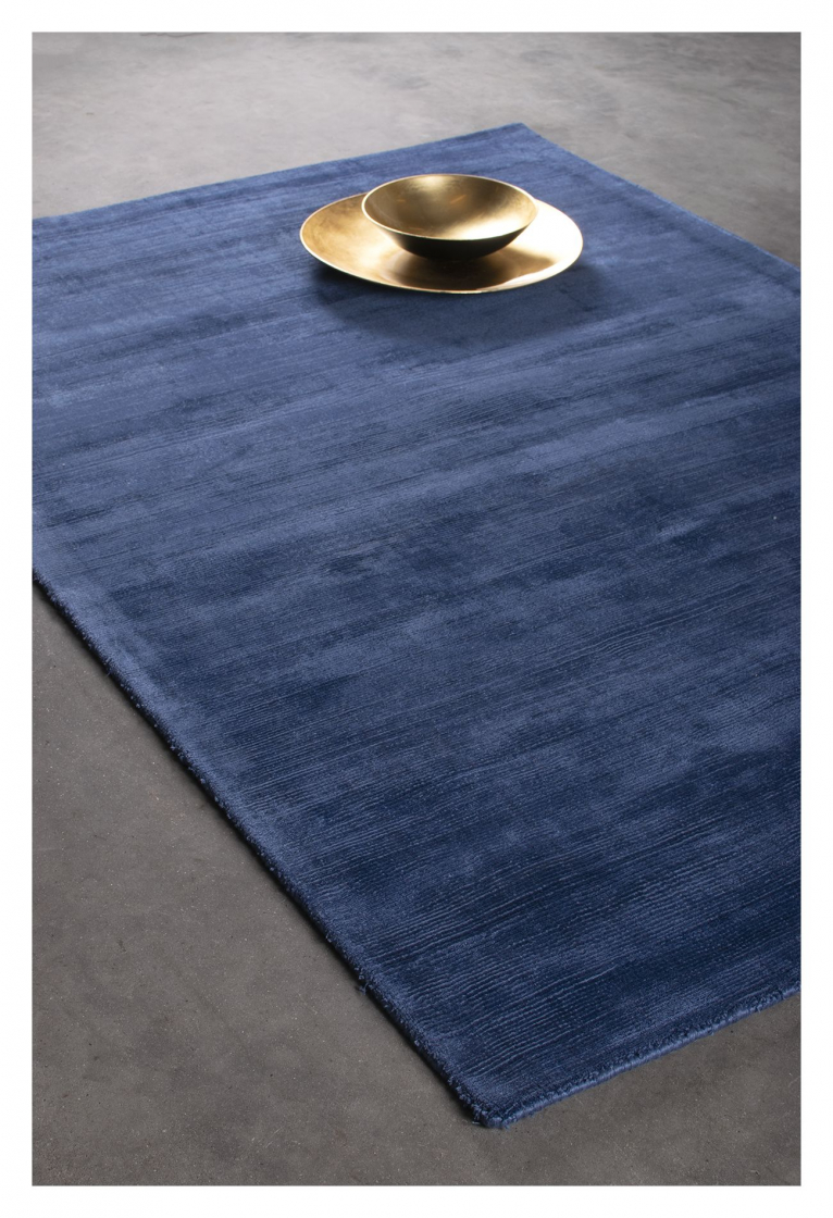 Larvik viskose teppe - Blå
