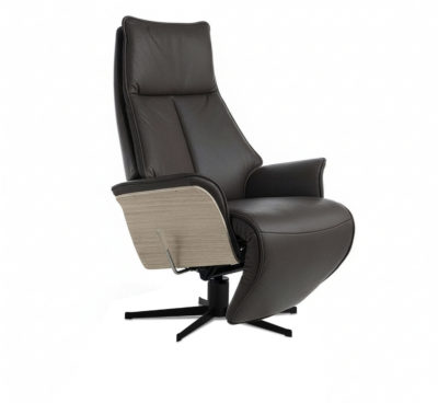 BD Möbel Jade Lux stol - Sort/Coganc/Mørk brun hud