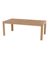 SKOVBY SM24 bord m/3 ileggsplater 100x200 - Heltre naturoljet eik (EMO)