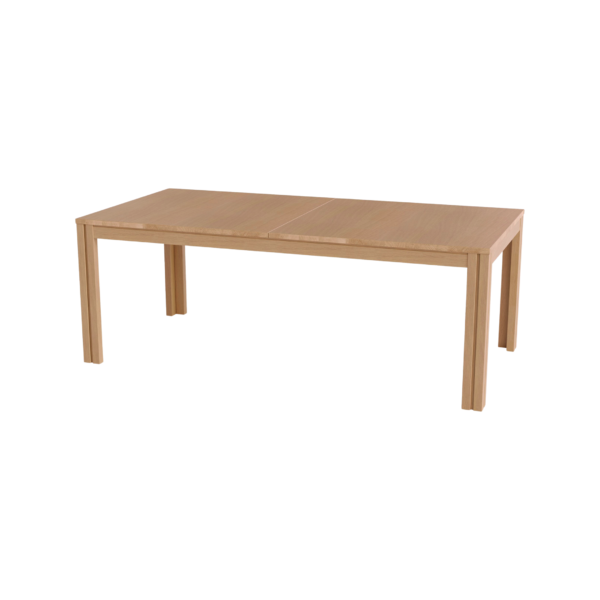 SKOVBY SM24 bord m/3 ileggsplater 100x200 - Heltre naturoljet eik (EMO)