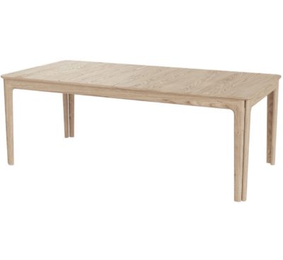 SKOVBY SM27 Bord m/3 ileggsplater 101x205(358) - Lakkert eik