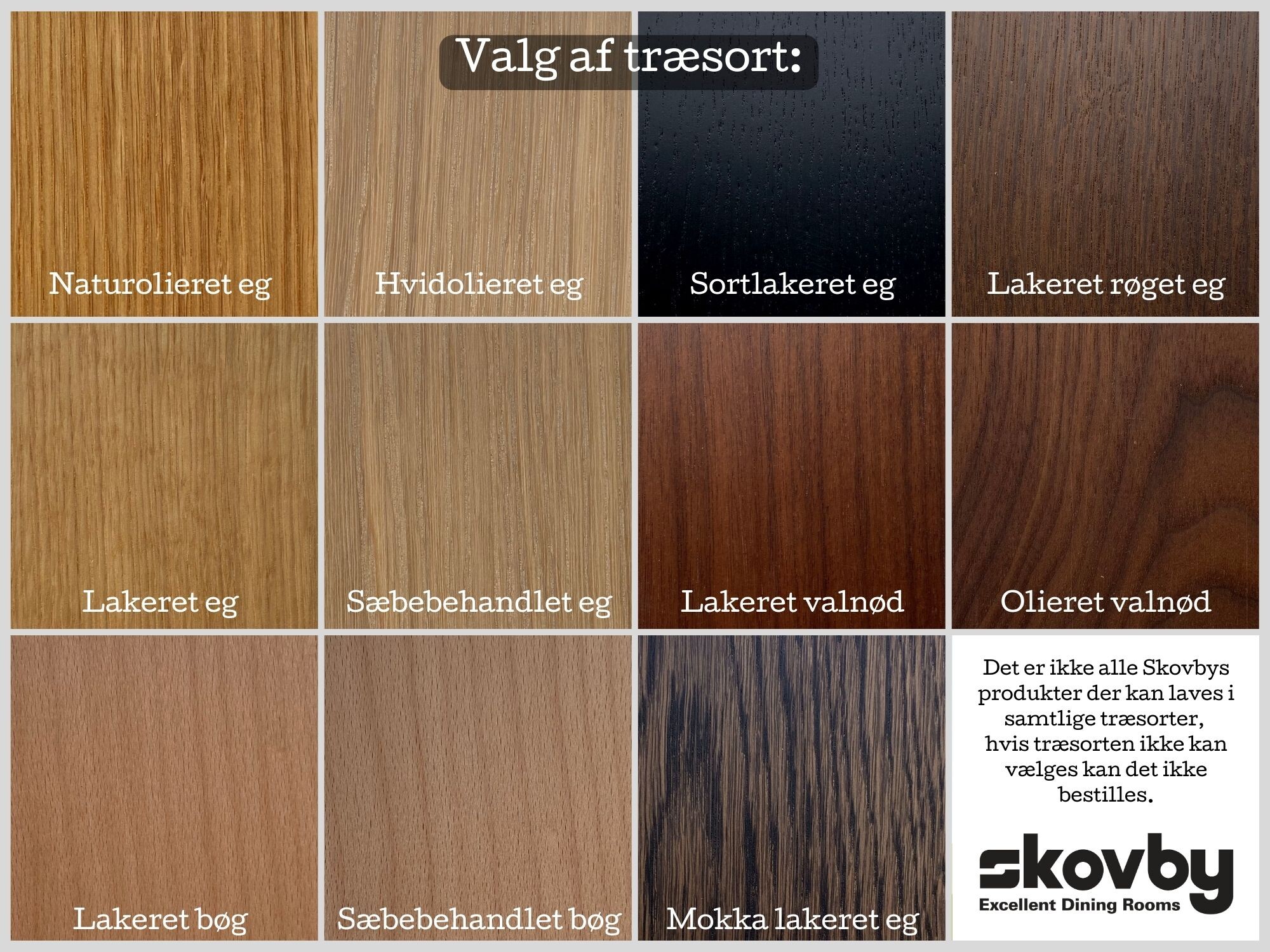 Skovby SM308 skap - Eik/Mocca/Sort/Valnøtt