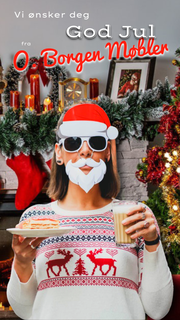 God Jul fra alle oss på O. Borgen Møbler