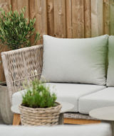 Himmelsnes sofa m/beige puter - Kunstrotting
