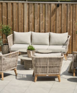 Himmelsnes sofa m/beige puter - Kunstrotting