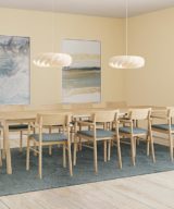 SKOVBY SM143 spisebord 100x209(305) - Eik