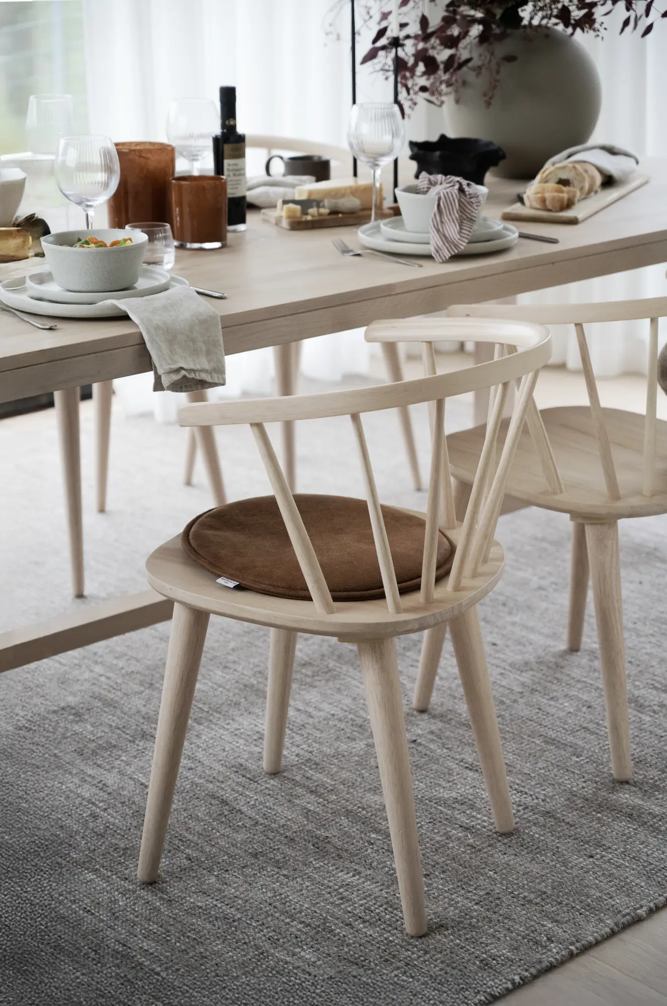 Universalpute til spisestoler og barstoler - Brun