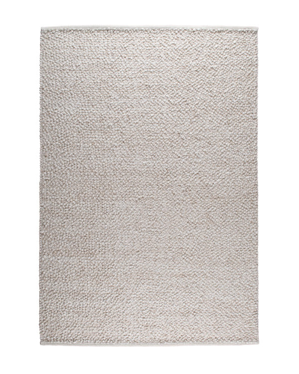 Pebble teppe 100% New Zealand Ull - Beige