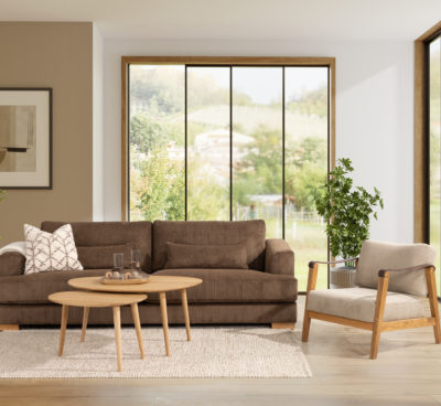 Tilda 3-seter modulsofa B248 cm - Ribcord stoff i valgfri farge