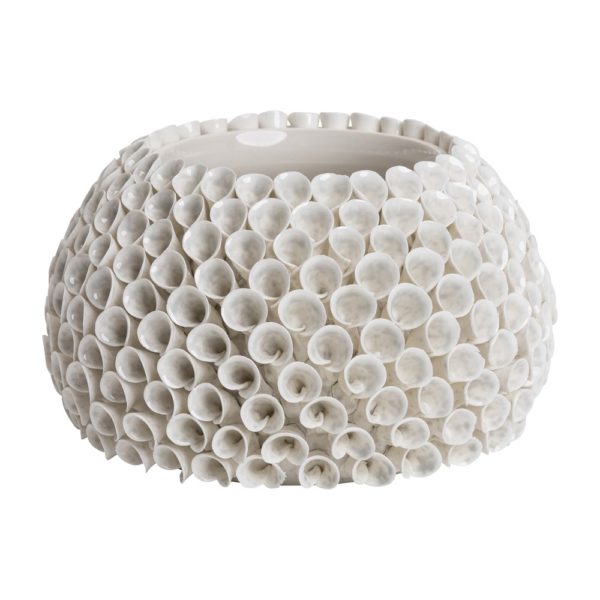 Shelly vase - Stor Hvit