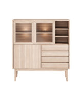 Casø Broholm Highboard B124 - Hvitoljet heltre eik