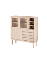 Casø Broholm Highboard B124 - Hvitoljet heltre eik