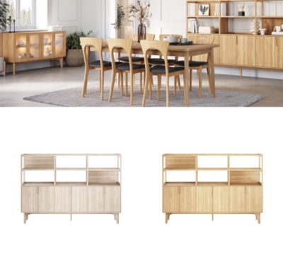 Casø 551 Benk B211 cm - Heltre Tette dører