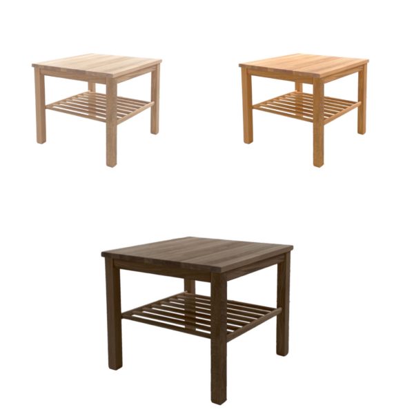 Casø Lampebord 60x60 - Med hylle