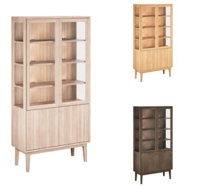 Casø Broholm Vitrin B100 - Slett front og glass-side