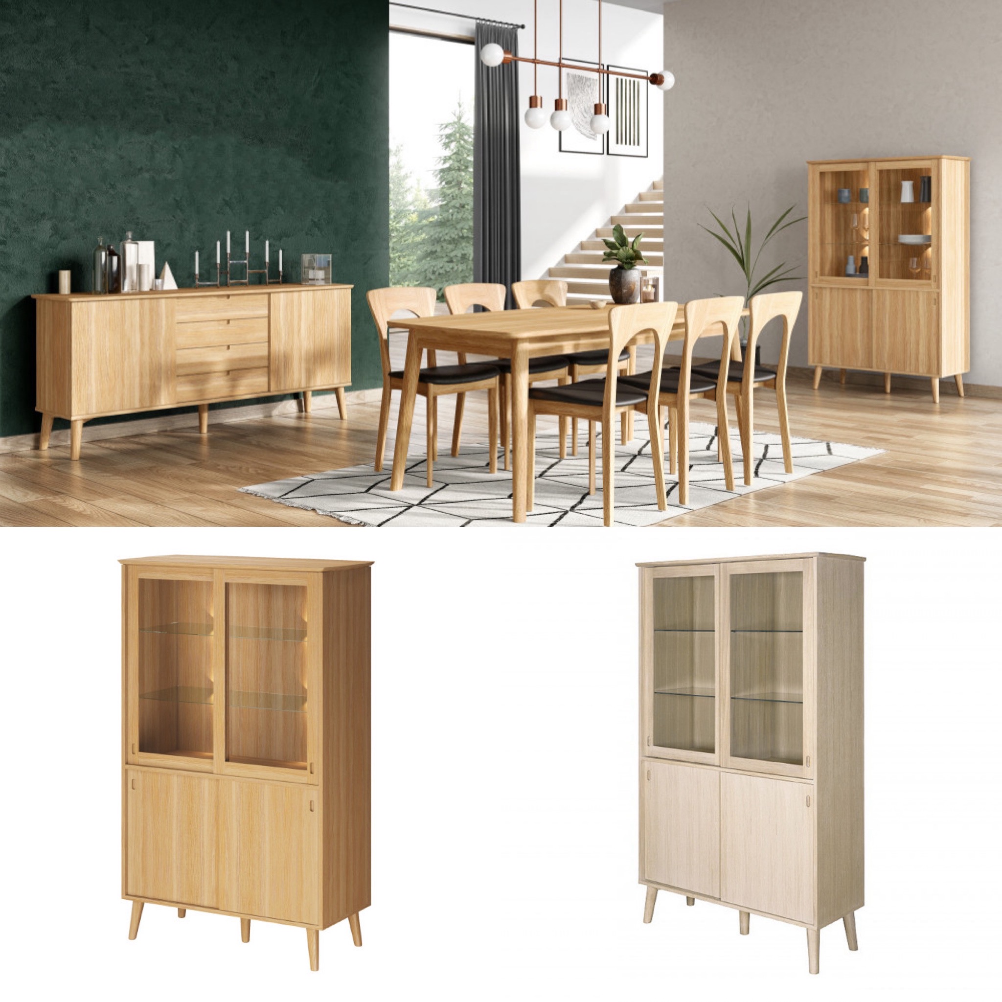 Casø 120 Vitrin B115 cm