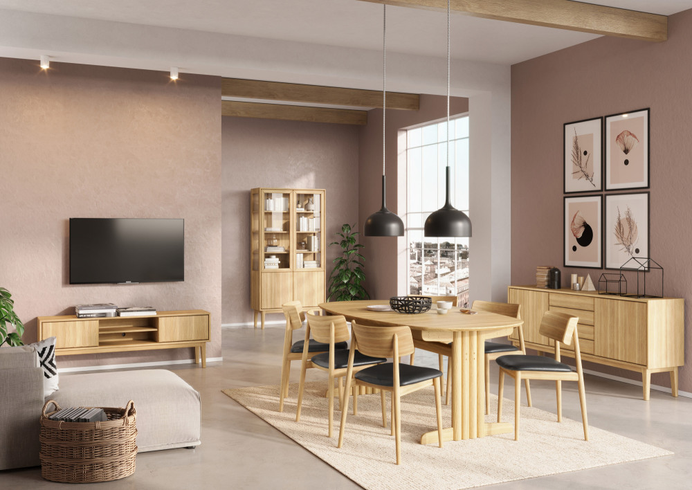 Broholm spisebord 105 x 200 - Heltre eik